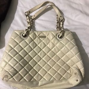 Cream Kate Spade bag